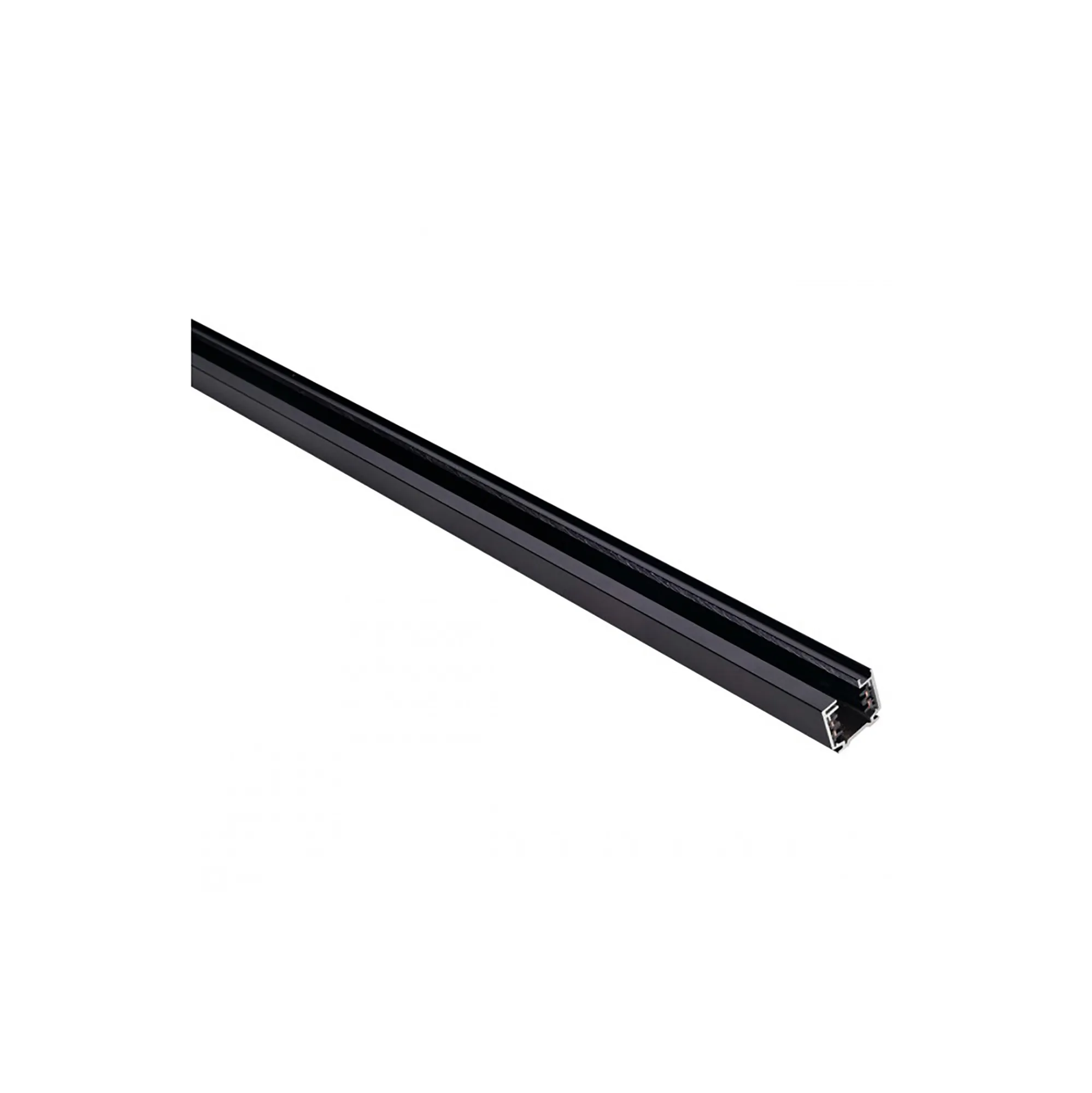 4m Black Aluminium Profile Surface Mounted Track 36 x 32mm 25-402  Eutrac 3 Circuit Surface-Black